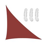 Vela triangolare impermeabile con corde incluse, 4 x 4 x 5,7 m, protezione UV al 98%, perfetta per giardino, patio, baldacchino, riparo dal sole all'aperto