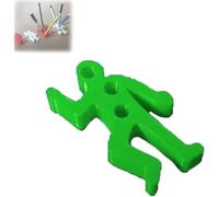 Velae Portapenne con scena del crimine, giocattolo da scrivania, accessori per l'organizzazione della scrivania, divertente portapenne regalo per gli amanti della medicina legale (verde)