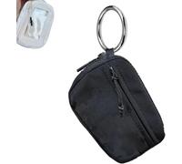 Velae The Iris' Wallet, Iris and Rainbow Wallet, The Iris' Card Wallet Portachiavi Portafoglio, Zip Card Case con finestra ID, nero, Portachiavi