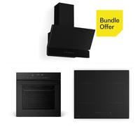 Velaire - Forno da incasso + piano cottura a induzione + cappa a parete | 60 cm