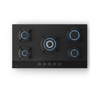 Velaire - Piano cottura a gas | 5 fuochi con ignizione elettrica | Compatibile con metano e GPL | 10400 W | 90 cm