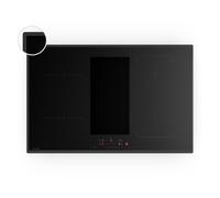Velaire - Piano cottura a induzione ibrido con cappa integrata, 80 cm, 8400 W, minimalista e potente
