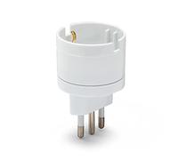 VELAMP ADAPT-IT-10S Adattore da Schuko a Spina Piccola 10A, Bianco