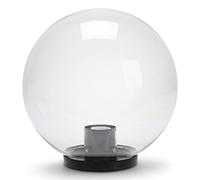 VELAMP APOLUX - Lampada Sferica da esterno, diametro 250mm, Attacco E27, Trasparente | Impermeabile IP44, Diffusione a 360°, Ideale per giardini, terrazze e vialetti