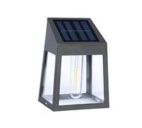 VELAMP Applique LED a carica solare, effetto Filamento