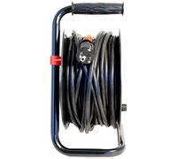 VELAMP - Avvolgitore Elettrico Bricolage, 4 Prese E Spina Standard Schuko, H05vv-f3g1.5mm2, 15m, Gs