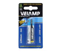 Velamp B23716 Batteria al litio ricaricabile 18650 3,6V 2200mAh