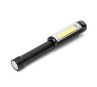 BIG DADDY: Torcia in alluminio COB 3W + flash rosso. Magnete iper potente