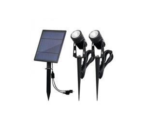 Velamp - Blackbird: Kit Di 2 Faretti Led In Alluminio A Carica Solare - Sl368