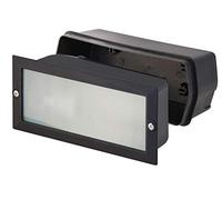 Velamp Brick Faretto segnapasso da incasso - Attacco lampadina E27 - Potenza max 60W - Impermeabile IP67 - Ideale per esterni, scale, vialetti, giardini e garage
