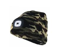 VELAMP CAP06 BERRETTO CON TORCIA FRONTALE LED 100 LUMEN RICARICABILE MIMETICO