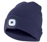 Berretto con luce frontale ricaricabile col. blu