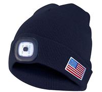 VELAMP, Cappellino con Luce LED Frontale, 100 Lumen, Ricaricabile, Lavabile, USA