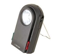 Velamp CHEMIN DE FER 2: Torcia 3 LED con filtri colorati e pulsante morse. In plastica nero.