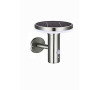Velamp Devils Applique LED a Ricarica Solare. 600 lumen, con rilevatore di Movimento. Impermeabile IP44, per Giardino, patio, Balcone, terrazzo, Silver