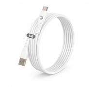 VELAMP EGP700-2 - Cavo USB Type-C a USB A 2.0, Cavo Ricarica Rapida Type C Certificato USB-IF Compatibile con iPhone 16/15, iPad, Samsung Galaxy, Tablet, Laptop, Cavetto USB-C 20W, 1M, 480Mbps, Bianco