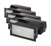VELAMP - Faretto Led da Esterno e Interno BRICK con Attacco Lampadina E27, Potenza Max 40W, Faretti Led Giardino Impermeabili IP54, Faro Esterno Segnapasso da Incasso per Vialetti, Scale, Garage, Casa