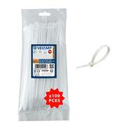 Velamp Fascette stringicavo - Colore bianco - 2,5 x 200mm - Confezione 100pz - Ideali per cablaggi elettrici