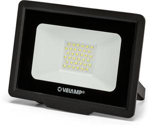 Velamp IS755-5-4000K PADLIGHT5, proiettore LED SMD 30W IP65, nero 4000K