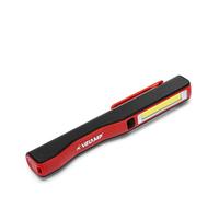 VELAMP Ispezione PROLED Luce da Lavoro 2 in 1, a Batteria. Lanterna Super Luminosa 150lm + Torcia High Power. Multifunzione. con Magnete e Clip Girevole. per l'officina, casa, Rosso