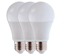 VELAMP Kit da 3 lampadine SMD LED, Goccia A60, 11W/1055lm, base E27, 4000K