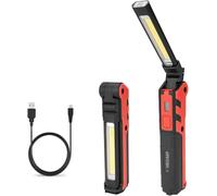 Velamp KUBRIK Luce d'ispezione 2 in1: COB 350lm + Torcia 150lm. Ricaricabile.
