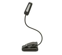 Velamp Lampada da lettura 9 LED ricaricabile, orientabile con clip