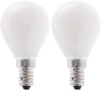 Velamp lampadina LED a filamento diffusore Opal - Forma a Sfera (P45) - Attacco a vite piccolo (E14) - Potenza 4W Equivalenti 40W - Luminosità 470lm - Temperatura colore 3000K (luce calda)