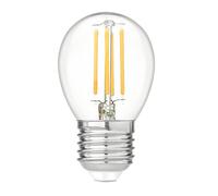 Velamp lampadina LED a filamento - Forma a sfera (P45) - Attacco a vite grande (E27) - Potenza 4W Equivalenti 40W - Luminosità 470ln - Temperatura colore 2700K (luce calda)