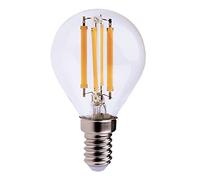 Velamp lampadina LED a filamento - Forma a sfera (P45) - Attacco a vite piccolo (E14) - Potenza 6W Equivalenti 60W - Luminosità 806ln - Temperatura colore 4000K (luce naturale)