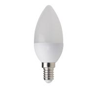 Velamp lampadina LED forma a Oliva (C37) - Attacco a vite piccolo (E14) - Potenza 6W Equivalenti 42W - Luminosità 490lm - Temperatura colore 4000K (luce naturale)
