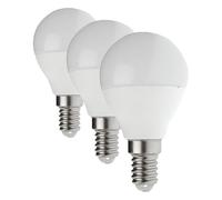 Velamp lampadina LED forma a Sfera (P45) - Attacco a vite piccolo (E14) - Potenza 6W Equivalenti 42W - Luminosità 490lm - Temperatura colore 6500K (luce fredda) (Confezione da 3)