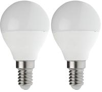 Velamp lampadina LED forma a Sfera (P45) - Attacco a vite piccolo (E14) - Potenza 8W Equivalenti 60W - Luminosità 806lm - Temperatura colore 4000K (luce naturale) (Confezione da 2)