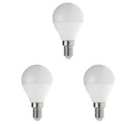 Velamp lampadina LED forma a Sfera (P45) - Attacco a vite piccolo (E14) - Potenza 8W Equivalenti 60W - Luminosità 806lm - Temperatura colore 3000K (luce calda) (Confezione da 3)