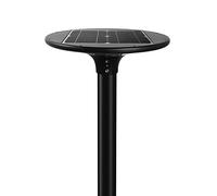 VELAMP - Lampione Solare Led Esterno 20W e 2300lm - Faro Led Esterno con Pannello Solare, Batteria Durata 32h, Automazione Notturna - Lampade Solari da Giardino e Spazi Esterni [Nuova Versione]