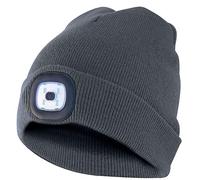 Velamp - CAP02 - Cappellino Lighthouse - con LED ricaricabile - taglia unica - grigio scuro - Velamp - 98108 - Conf. da 1 Pz. - CAP02