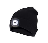 VELAMP Lighthouse, Beretto LED Unisex Adulto, Nero, Taglia unica