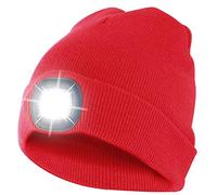 VELAMP Lighthouse, Beretto LED Unisex Adulto, Rosso, Taglia unica