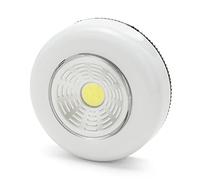 VELAMP Luce LED a pressione, Super Luminosa 40 lumen, Nuova Tecnologia COB, diametro 7,5cm. Perfetta per cameretta, armadio, garage, cucina, pensili...