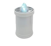 Velamp Lumino votivo a batteria con luce LED bianca intermittente - Durata 60 giorni - Candela LED ideale per cimitero
