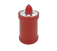 Velamp Lumino votivo a batteria con luce LED rossa intermittente - Durata 60 giorni - Candela LED ideale per cimitero