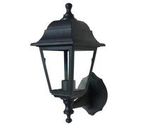 VELAMP MANAUS: Applique vintage up, E27, in plastica. Nero