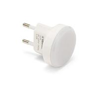 VELAMP Moon Punto Notte Notturna 1 bulbo Fluorescente, Luce soffusa, Ideale per la cameretta, Un corridoio, Bianco