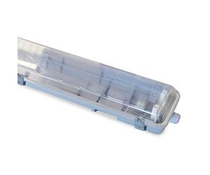 Velamp NEPF236 Plafoniera Stagna Vuota, IP65, per 2 Tubi LED T8 da 120 cm