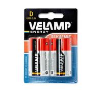 Velamp Pila alcalina torcia, LR20 D, 1,5V 10 pile ( 5 blister da 2 )