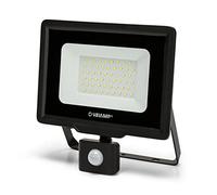 Velamp Proiettore LED SMD 50W - Sensore di movimento - Impermeabile IP44 - Bianco Freddo 6500K - Colore Nero - Ideale per esterni come faro di sicurezza
