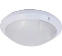 Velamp PTLEDIK-E27 Applique a Parete/plafoniera Tonda 27cm. in PC infrangibile IK10. Attacco E27, Compatibile LED, Max 60W. IP54: installabile all'Interno o all'Esterno. 60 W, Grigio