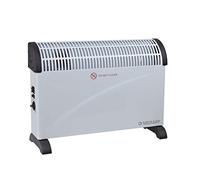 Velamp Radiatore a Convezione 2000 W con funzione Turbo - riscaldamento rapido con 3 livelli (750/1250/2000 W), ventola integrata, ideale per ambienti fino a 24 m²