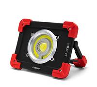 Velamp Sauron Proiettore Ricaricabile LED 20W, con Powerbank e Supporto orientabile. per lavori, Garage, Trekking, Campeggio, Caccia. 20 W, Rosso