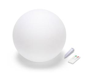 Velamp Sfera Luminosa Giardino LED 25cm, Luci Solari da Esterno e Interno | 7 Colori e Bianco Caldo, Autonomia 6h, Resiste a Pioggia e Polvere, Picchetto e Telecomando Incluso, Lampada Solar Nova
